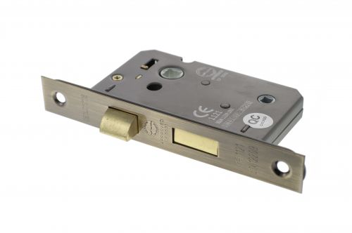 Click Here To Enlarge This Photo Of Atlantic - ALKBATH3AB Mortice Bathroom Lock &lbrack;CE&rsqb; 3" - Antique Brass