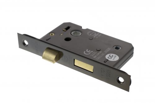Click Here To Enlarge This Photo Of Atlantic - ALKBATH3BN Mortice Bathroom Lock &lbrack;CE&rsqb; 3" - Black Nickel