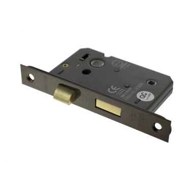 Click Here To Enlarge This Photo Of Atlantic - ALKBATH3UB Mortice Bathroom Lock &lbrack;CE&rsqb; 3" - Urban Bronze