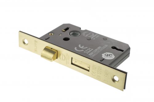 Click Here To Enlarge This Photo Of Atlantic - ALKSASH3LK25SB 3 Lever Key Mortice Sashlock &lbrack;CE&rsqb; 2&period;5" - Satin Brass