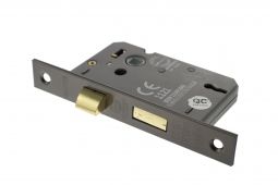 Atlantic - ALKSASH3LK25UB 3 Lever Key Mortice Sashlock &lbrack;CE&rsqb; 2&period;5" - Urban Bronze