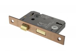 Atlantic - ALKSASH3LK25USC 3 Lever Key Mortice Sashlock &lbrack;CE&rsqb; 2&period;5" - Urban Satin Copper