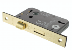 Atlantic - ALKSASH3LK3SB 3 Lever Key Mortice Sashlock &lbrack;CE&rsqb; 3" - Satin Brass