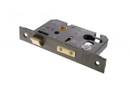 Atlantic - ALKSASHE25DS Euro Profile Mortice Sashlock &lbrack;CE&rsqb; 2&period;5" - Distressed Silver