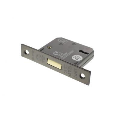 Click Here To Enlarge This Photo Of Atlantic - ALKDEAD3LK25UB 3 Lever Key Mortice Deadlock &lbrack;CE&rsqb; 2&period;5" - Urban Bronze