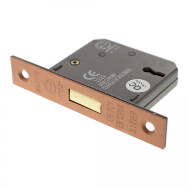Click Here To Enlarge This Photo Of Atlantic - ALKDEAD3LK25USC 3 Lever Key Mortice Deadlock &lbrack;CE&rsqb; 2&period;5" - Urban Satin Copper
