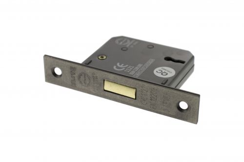 Click Here To Enlarge This Photo Of Atlantic - ALKDEAD3LK3DS 3 Lever Key Mortice Deadlock &lbrack;CE&rsqb; 3" - Distressed Silver