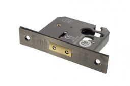 Atlantic - ALKDEADE25AB Euro Profile Mortice Deadlock &lbrack;CE&rsqb; 2&period;5" - Antique Brass