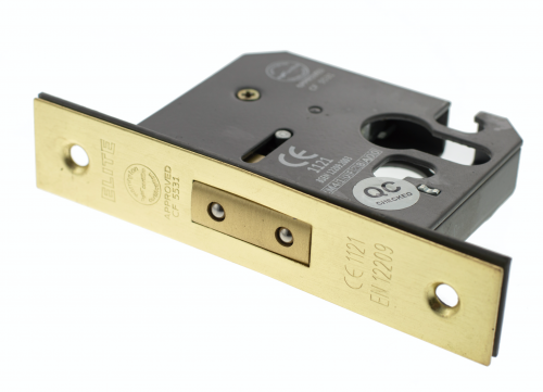 Click Here To Enlarge This Photo Of Atlantic - ALKDEADE25SB Euro Profile Mortice Deadlock &lbrack;CE&rsqb; 2&period;5" - Satin Brass