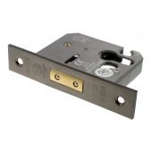 Atlantic - ALKDEADE25UB Euro Profile Mortice Deadlock &lbrack;CE&rsqb; 2&period;5" - Urban Bronze