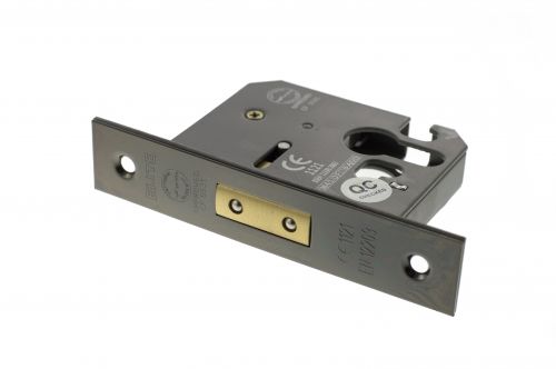Click Here To Enlarge This Photo Of Atlantic - ALKDEADE3BN Euro Profile Mortice Deadlock &lbrack;CE&rsqb; 3" - Black Nickel
