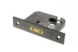 Atlantic - ALKDEADE3BN Euro Profile Mortice Deadlock &lbrack;CE&rsqb; 3" - Black Nickel