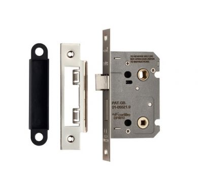 Click Here To Enlarge This Photo Of BAE5025SN - Carlisle Brass Eurospec Easi-T Bathroom Lock 2&period;5" Residential Satin Nickel