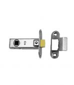 TLE8025NP&sol;R - Carlisle Brass Eurospec Tubular Latch 64mm &lpar;Radius Strike & Forend&rpar; Nickel Plated