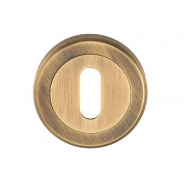 Click Here To Enlarge This Photo Of SZM003AB - Carlisle Brass Serozzetta Standard Key Escutcheon &lpar;Concealed Fix&rpar; Antique Brass