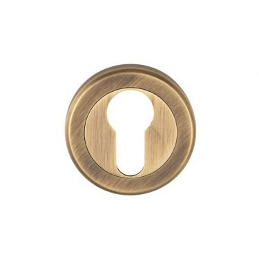 Click Here To Enlarge This Photo Of SZM001AB - Carlisle Brass Serozzetta Euro Profile Escutcheon &lpar;Concealed Fix&rpar; Antique Brass