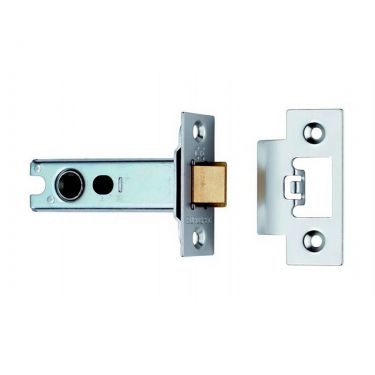 Click Here To Enlarge This Photo Of TLS8030SC - Carlisle Brass Eurospec Easi-T Heavy Sprung Tubular Latch 76mm Satin Chrome