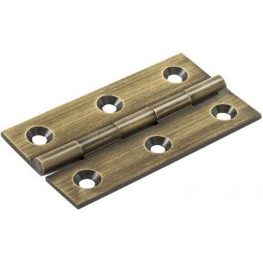 Click Here To Enlarge This Photo Of FTD800DAB - Carlisle Brass Fingertip Design Cabinet Hinge 64 x 35 x 2mm Antique Brass