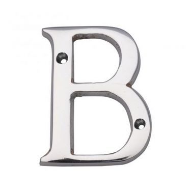 Click Here To Enlarge This Photo Of NBCP - Carlisle Brass Letter Face Fix &lpar;B&rpar; 53mm Polished Chrome