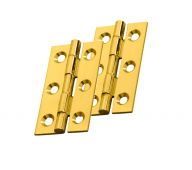 FTD800C - Carlisle Brass Fingertip Design Cabinet Hinge 50 x 28 x 1&period;5mm Polished Brass