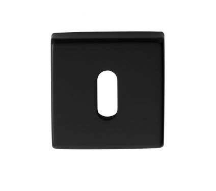Click Here To Enlarge This Photo Of QE003BLK - Carlisle Brass Manital Square Standard Key Escutcheon Black