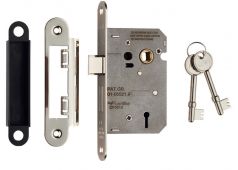 LSE5325SN&sol;R - Carlisle Brass Eurospec Easi-T 3 Lever Sashlock 64mm Residential &lpar;Radius&rpar; Satin Nickel