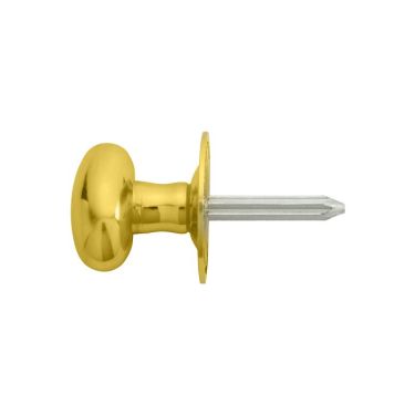 Click Here To Enlarge This Photo Of AA33 - Carlisle Brass Thumbturn To Suit Rackbolt &lpar;Oval&rpar; Hardened Steel Spline Spindle Polished Brass