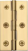 HG99-120-PB Heritage Brass Hinge Brass 2 &half;" x 1 &frac38;" Polished Brass Finish