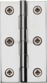 HG99-120-PC Heritage Brass Hinge Brass 2 &half;" x 1 &frac38;" Polished Chrome Finish