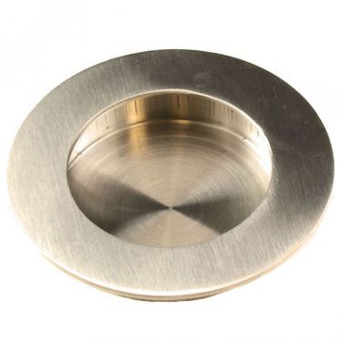 Click Here To Enlarge This Photo Of FPH1002SSS - Carlisle Brass Eurospec Circular Flush Pull 48mm Dia&period; Satin Stainless Steel