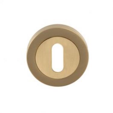 Click Here To Enlarge This Photo Of EUL002SB - Carlisle Brass Standard Key Lock Escutcheon Satin Brass