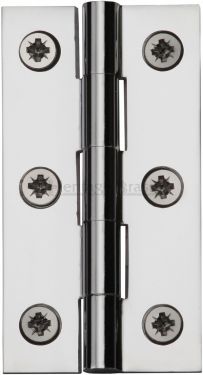 Click Here To Enlarge This Photo Of HG99-125-PC Heritage Brass Hinge Brass 3" x 1 &frac58;" Polished Chrome Finish