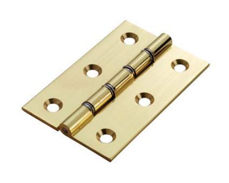Click Here To Enlarge This Photo Of HDSW3 - Carlisle Brass Double Steel Washered Butt Hinges 102mm x 67mm x 2&period;5mm Satin Brass