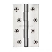 HG99-130-SC Heritage Brass Hinge Brass 4" x 2 &frac38;" Satin Chrome Finish