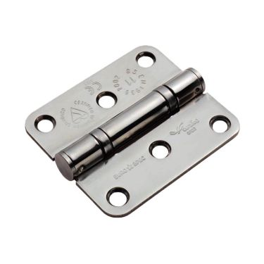 Click Here To Enlarge This Photo Of HIN13225&sol;11BSS&sol;R - Carlisle Brass Eurospec 76mm x 67mm x 2&period;5mm Grade 11 Ball Bearing Hinges &lpar;Radius&rpar; Polished Stainless Steel