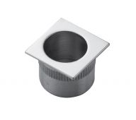 ART56QSC - Carlisle Brass Manital &lpar;Square&rpar; Flush Finger Pull 27 x 27mm Satin Chrome