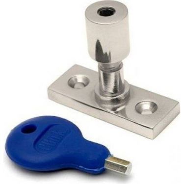Click Here To Enlarge This Photo Of WF17SN - Carlisle Brass Locking Casement Stay Pin 40 x 15mm Satin Nickel