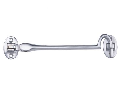 Click Here To Enlarge This Photo Of AA62SC - Carlisle Brass Heavyweight Cabin Hook &lpar;Silent Pattern&rpar; 152mm Satin Chrome