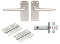 SAA22&sol;INTB - Carlisle Brass Eurospec Aluminium Lever Latch Internal Door Pack