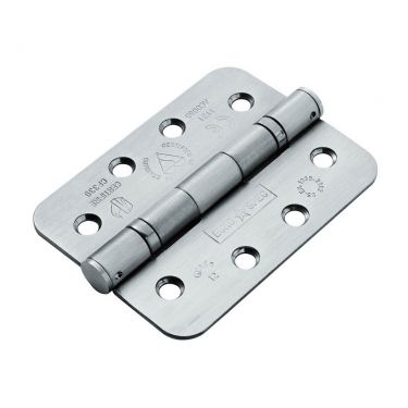Click Here To Enlarge This Photo Of HIN14325&sol;13SSS&sol;R - Carlisle Brass Eurospec 102mm x 76mm x 2&period;5mm Grade 13 Ball Bearing Hinges &lpar;Radius&rpar; Satin Stainless Steel