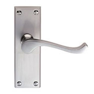 Click Here To Enlarge This Photo Of CBS55SC - Carlisle Brass Victorian Scroll Lever Latch Furniture &lpar;Contract Range&rpar; Satin Chrome