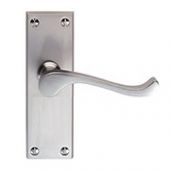 CBS55SC - Carlisle Brass Victorian Scroll Lever Latch Furniture &lpar;Contract Range&rpar; Satin Chrome