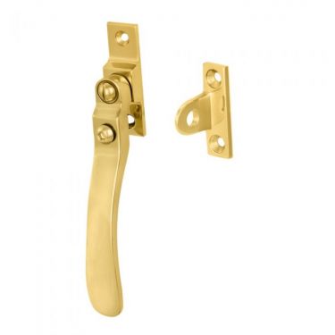 Click Here To Enlarge This Photo Of V1006LCK - Carlisle Brass Victorian Casement Fastener &lpar;Wedge Pattern - Lockable&rpar;  Polished Brass