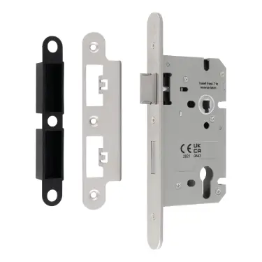 Click Here To Enlarge This Photo Of DLS7260EPSSS&sol;R - Carlisle Brass Eurospec Din Euro Sashlock 60mm &lpar;72mm c&sol;c&rpar; &lpar;Radius&rpar; Satin Stainless Steel