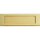 M36A - Carlisle Brass - Victorian Letter Plate- Polished Brass - Size&colon; 253x77mm - c&sol;c&colon; 224mm - Aperture&colon; 194x42mm