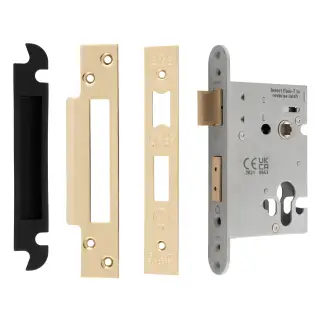 ESS5030PVD - Carlisle Brass Eurospec Easi-T 76mm Euro Profile Sashlock PVD Stainless Brass