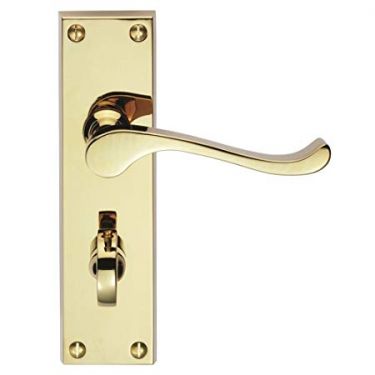 Click Here To Enlarge This Photo Of CBS55WC - Carlisle Brass Victorian Scroll Lever Privacy Furniture &lpar;Contract Range&rpar; Polished Brass