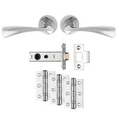 UDP007CP&sol;INTB - Carlisle Brass 'Sintra' Ultimate Door Pack - Polished Chrome