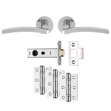 Click Here To Enlarge This Photo Of UDP009CP&sol;INTB - Carlisle Brass 'Tavira' Ultimate Door Pack - Polished Chrome