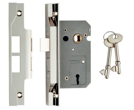 Click Here To Enlarge This Photo Of LSE5225NP&sol;REB - Carlisle Brass Eurospec 2 Lever Rebated Sashlock &lpar;Economy&rpar; Nickel Plated